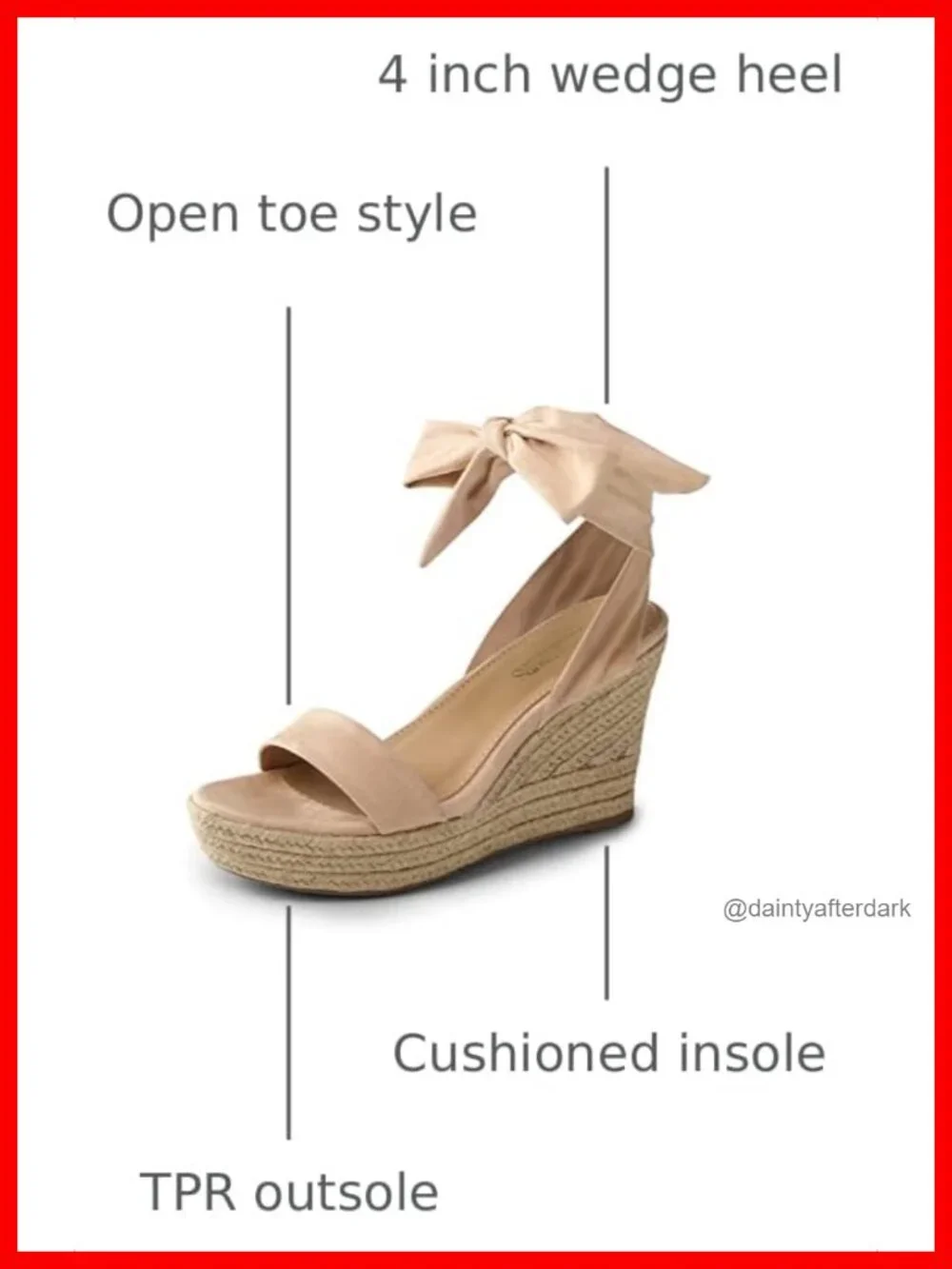 Womens Espadrille Wedge Sandals Faux Suede Ankle Strap Cushioned Insole